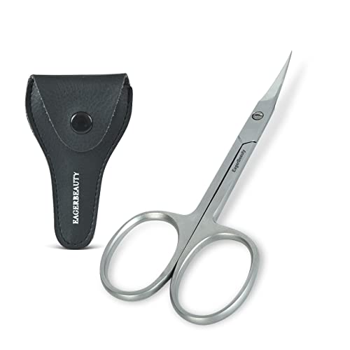 EagerBeauty Stainless Steel Cuticle Scissors - Precision Manicure Tool