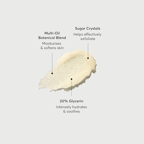 Naturium Glow Getter Body Scrub, Exfoliating Sugar Crystals with Linoleic-Rich Oils, Glycerin & Squalane, 226 g / 8 oz