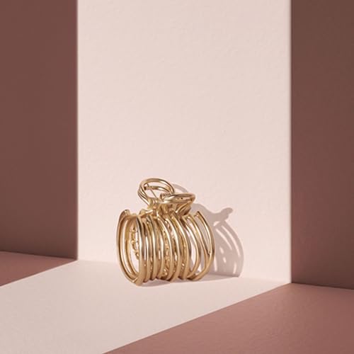 Gold Ponytail Cuff Clip - Elegant Hair Accessory for Women