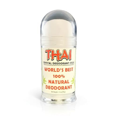 Thai Crystal Deodorant Stick - Unscented, Aluminum-Free, Hypoallergenic