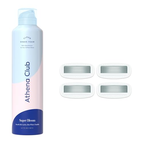 Athena Club Women's Shaving Foam with 5-Blade Refills - Petal Bloom