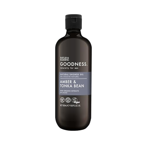 Baylis & Harding Amber & Tonka Bean Men's Shower Gel - 3 Pack, 16.9 Fl. Oz