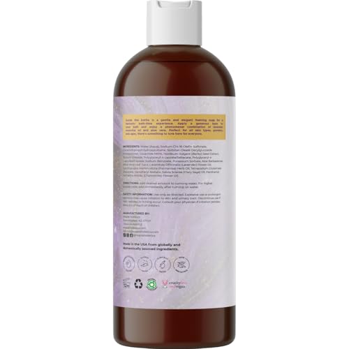 Lavender Bubble Bath for Women - Moisturizing Foaming Bath (16 Fl Oz)