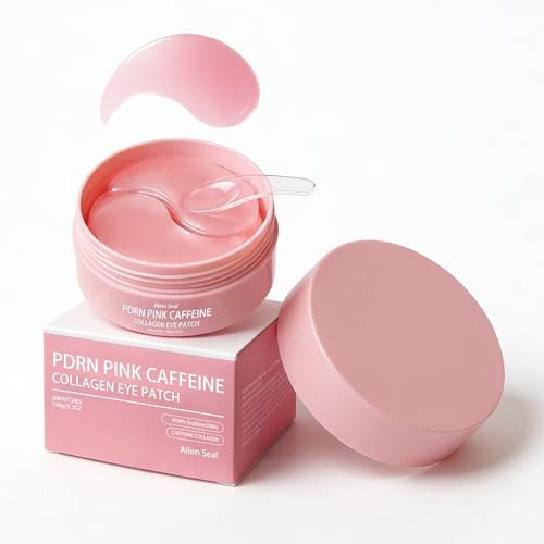 Alien Seal PDRN Pink Collagen Eye Patches for Dark Circles & Puffiness