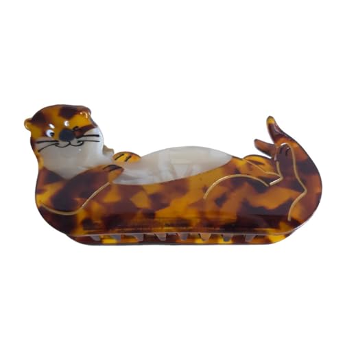 Sea Otter Hair Clip - Acetate Claw Clip for Women