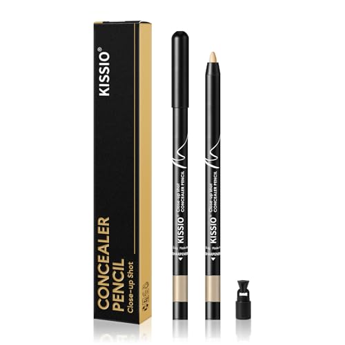 KISSIO Concealer Pencil for Under Eye Acne Freckles Natural 02#