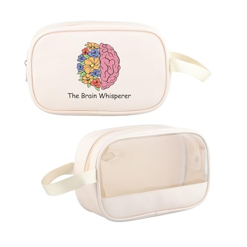 The Brain Whisperer Canvas Makeup Bag - Neuroscience Gift for Nurses