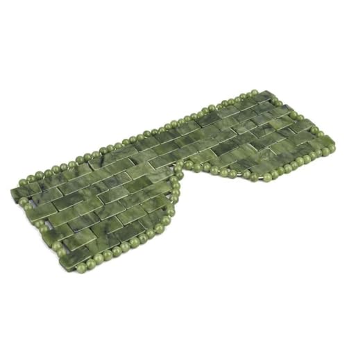 Jade Eye Mask - Large Cooling Eye Cover for Hot & Cold Therapy, No Ear Straps