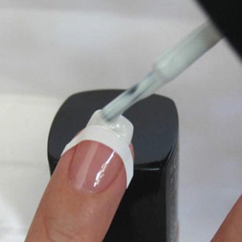 240 Pcs White French Manicure Nail Art Stickers - Moon Shape Strips