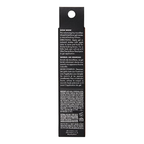 e.l.f. Wow Brow Gel - Taupe | Fiber-Infused, Dual Pack