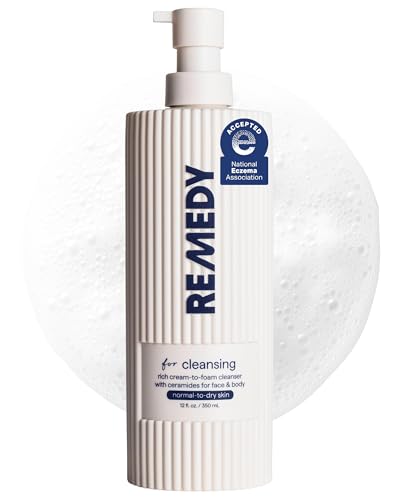 REMEDY Science Cream-to-Foam Hydrating Face Cleanser for Sensitive Skin, 12oz