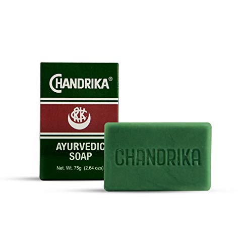 Chandrika Ayurvedic Soap 75g Pack of 2 - Natural Herbal Cleansing Bar, 2.6 Ounce