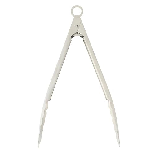 Sur La Table Stainless Steel Kitchen Tongs - 8.5 Inch Durable Cooking Tool