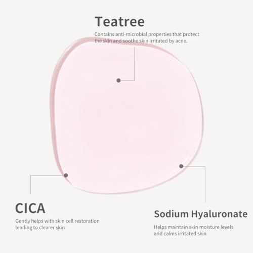 Aplin Pink Tea Tree Serum with Hyaluronic Acid & Niacinamide - Hydrating Korean Skin Care, 30mL
