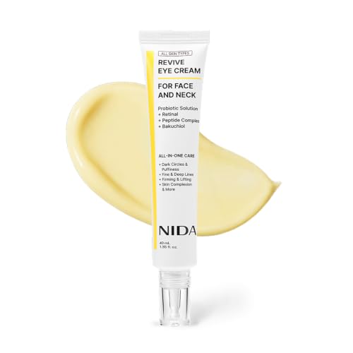NIDA Revive Eye & Face Cream with Probiotics, Retinal & Peptides - 1.35 fl oz