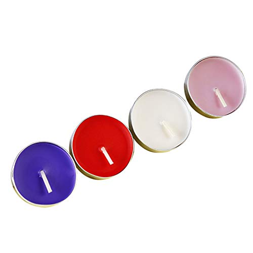 50 Pack Flameless Tealight Candles – Colorful & Drip-Free for Parties