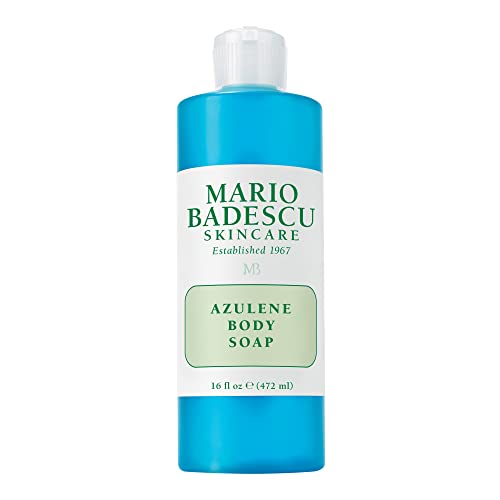 Mario Badescu Azulene Body Soap 1 Pack Gentle Nourishing Bath Wash for Sensitive Skin