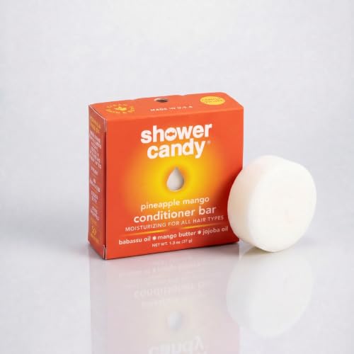 Natural Conditioner Bar for Normal Hair - Pineapple Mango Milk Scent, 1.3oz | Eco-Friendly, Travel Ready, Pack of 1