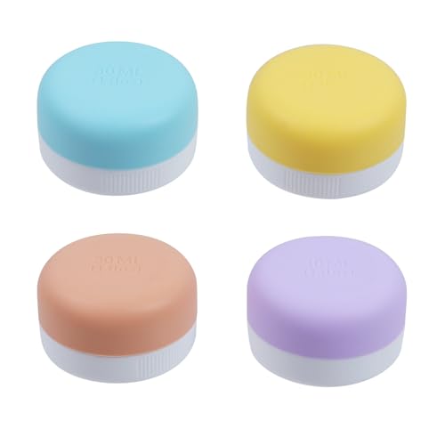 Pastlla 30ml Silicone Travel Containers - 4 Pack Leak-proof Travel Jars