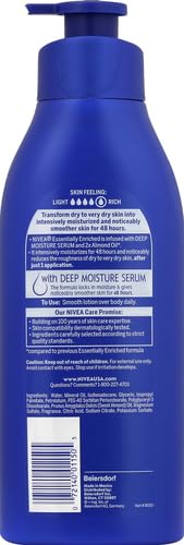NIVEA Essentially Enriched Body Lotion for Very Dry Skin, 16.9 Fl Oz (2 Pack)