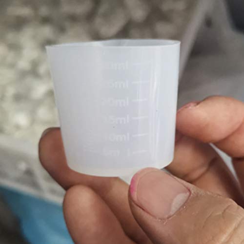 30ml Silicone Measuring Cups - 10 Pack, Non-Stick & Eco-Friendly