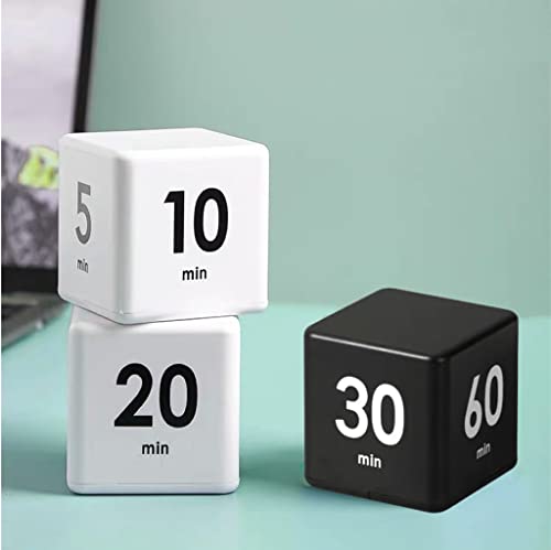 Feilifan Flip Cube Timer for Cooking, Study, and Work - 15/20/30/60 Min
