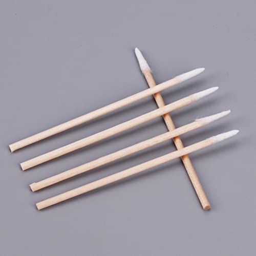RIKWOG 600pcs Precision Pointed Cotton Swabs - 4 Inch Applicator for Makeup & Cleaning
