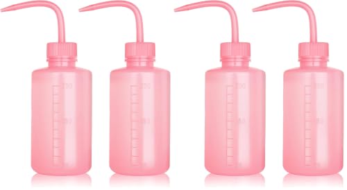 Melphoe 250ml Squeeze Wash Bottle - 2 Pack for Tattoo, Lab, and Plant Care
