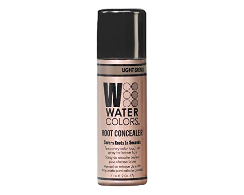 Watercolors Light Brown Root Concealer Hair Color Spray - 2 Fl Oz
