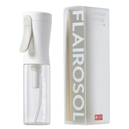 FLAIROSOL MyStyle, Spray Bottle for Hair - Small Travel Spray Bottle, Ultra Fine Continuous Water Mist for Face, Hairstyling, Salon, Cleaning, Beauty, Toners, Hydration & Makeup, 3.04oz / 90ml, White