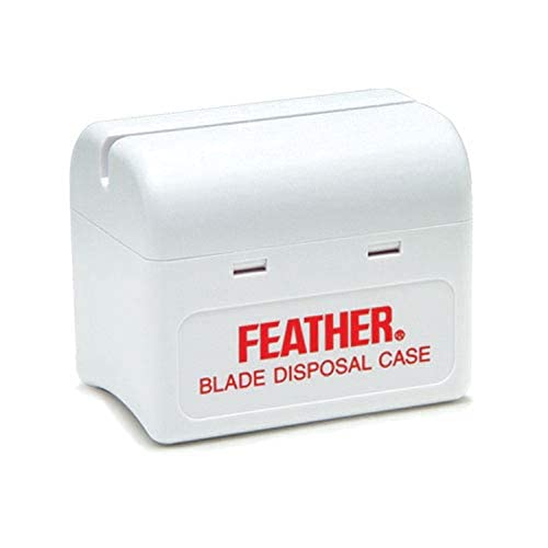 Feather Razor Disposal Case 1 Count - Safe Blade Holder for Feather Razors
