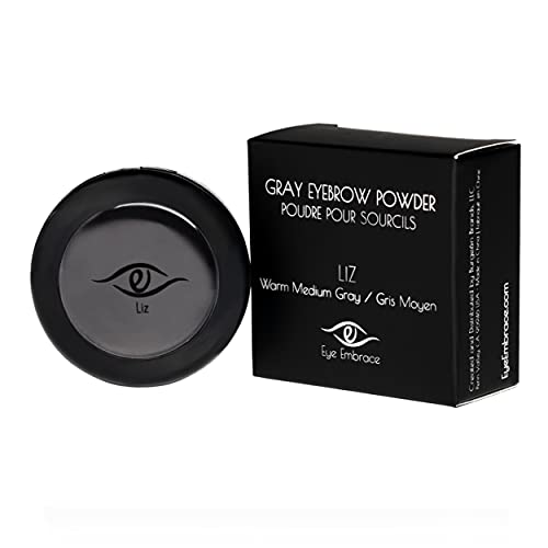 Eye Embrace Liz Medium Gray Eyebrow & Hair Powder, Waterproof, Cruelty-Free