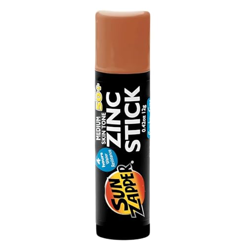 Sun Zapper Zinc Oxide Sunscreen Stick SPF 50+ for Medium Skin