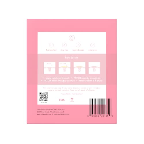 SMARTMED 120 Count Clear Hydrocolloid Acne Patches - Invisible, Waterproof Blemish Treatment