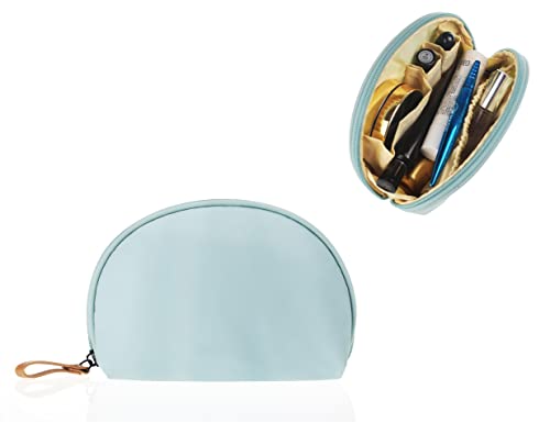 Kososuru Sky Blue Waterproof Nylon Small Makeup Bag for Travel & Purse