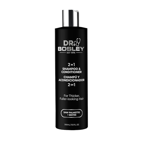 Biotin & Saw Palmetto 2-in-1 Shampoo & Conditioner - Sulfate-Free Formula for Thicker Hair - 10.1 fl oz