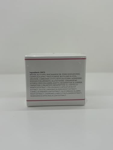 VibePro PDRN Pink Collagen Capsule Cream – Hydrating Face Moisturizer with Niacinamide, Unscented, 50g