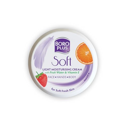 BoroPlus Light Moisturizing Cream with Vitamin E for Face & Body, 100ml