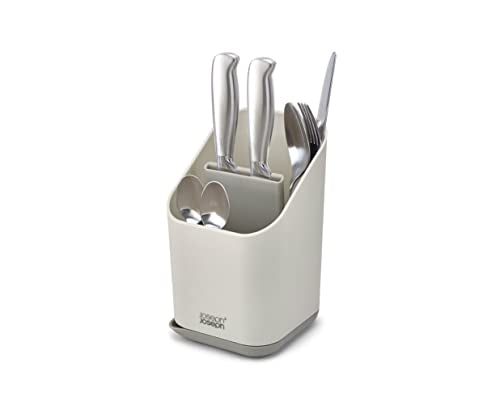 Joseph Joseph Kitchen Sink Cutlery Drainer with Knife Slot - Grey