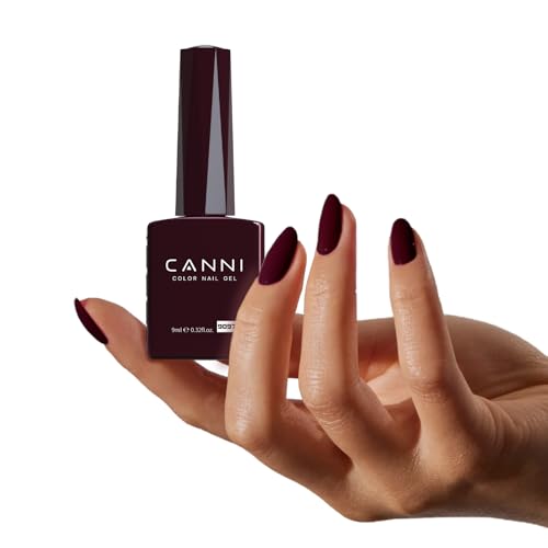 CANNI Burgundy Red Gel Nail Polish - Hema-Free, High Gloss
