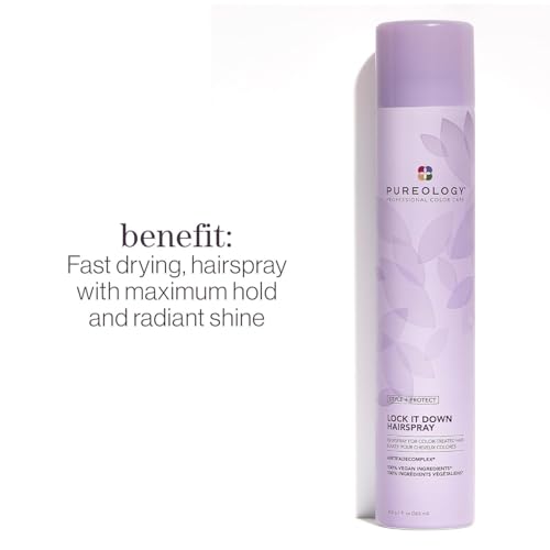 Pureology Hair Strengthening Discovery Kit - Shampoo, Conditioner, Color Fanatic Leave-In Treatment & Hairspray, Strengthens, Instant Softness & Shine, For Damaged and Color Treated Hair, Sulfate-Free