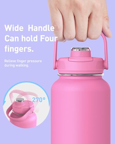 TOURIT 24 oz Insulated Stainless Steel Water Bottle - Leakproof & BPA-Free