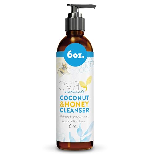 Eva Naturals Coconut & Honey Foaming Face Wash with Aloe & Royal Jelly 6 oz