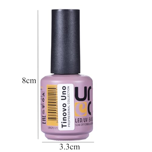 Tinovo Uno Strong Rubber Base Gel - Long Lasting Clear Nail Coat