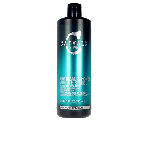 Tigi Catwalk Oatmeal & Honey Conditioner 25.36 oz - Nourishing for Damaged Hair