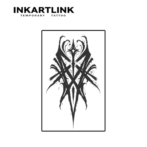 INKARTLINK Tribal Totem Temporary Tattoos - Realistic, Waterproof (Variation: Tribal Totem)