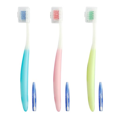 3-Pack Orthodontic Dental Care Kit with Soft Bristle Toothbrushes