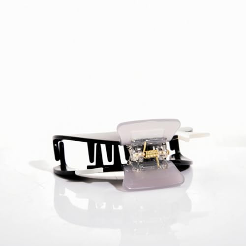 Black Acetate Claw Hair Clip - Stylish Non-Slip Hair Accessory for Women
