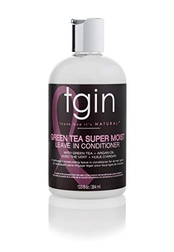 tgin Green Tea Super Moist Leave-In Conditioner for Curly Hair, 13 oz