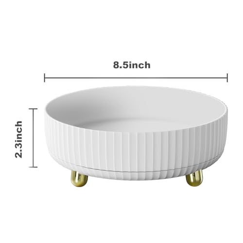 360° Rotating Makeup Perfume Organizer - Large Capacity Cosmetic Storage Tray